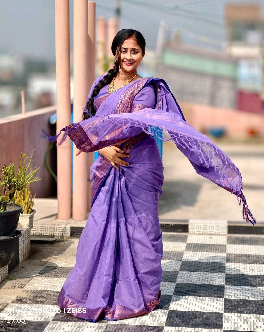 Tangail Original Handmade 100% Cotton Saree (Arong Quality)