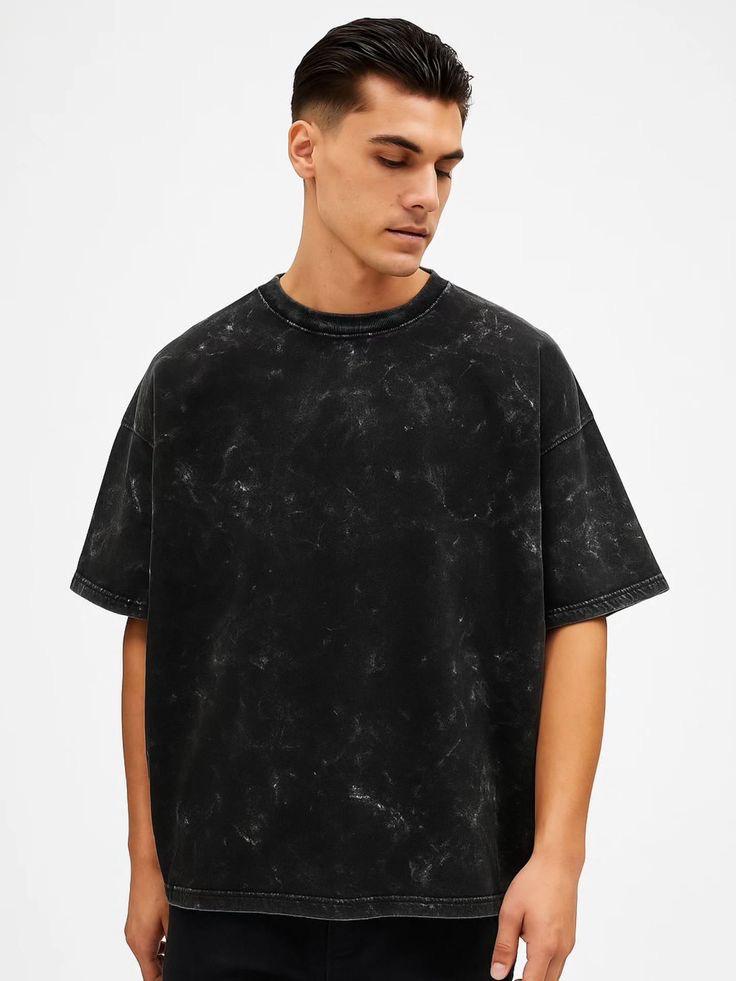 Premium Acid Wash Drop Shoulder T-Shirt
